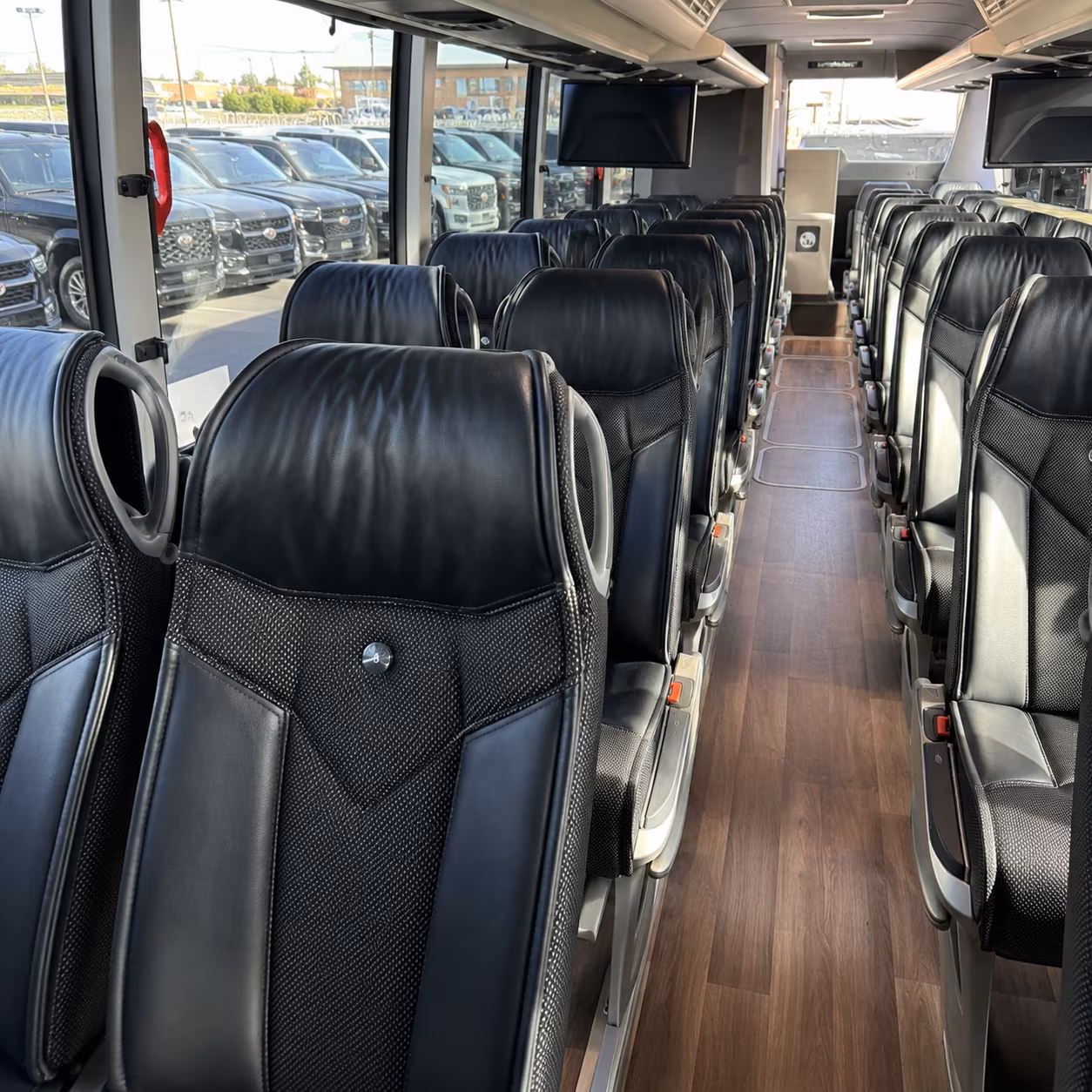 tulsa charter bus services interior