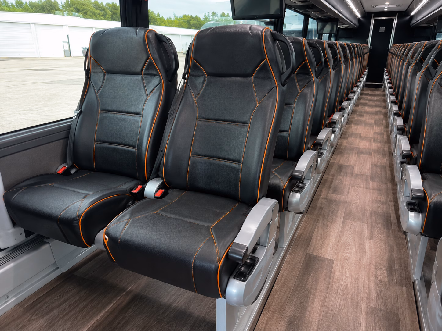 tulsa construction and film crew shuttle buses